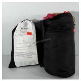 Camping supplies, includes sleeping bag and L.L.