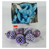 Handmade holiday decor, tatted crochet ornaments,