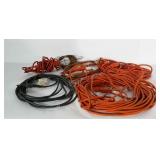 4 extension cords (varying lengths) and hanging