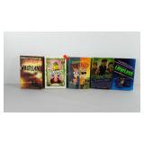 Books, includes Wasteland, Frogged, Cloneward
