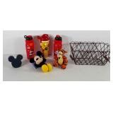 Disney group, Tigger and Mickey Mouse plushes,