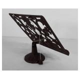 Antique cast iron tabletop music stand