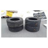 Four tires, 35x 12.50 R20 LT
