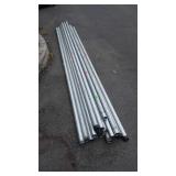 16 pieces of one and a half inch metal conduit