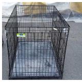 Top Paw 42" Folding Pet Cage, two door type