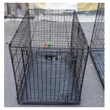 Folding pet cage medium size animals, two door