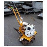 Garden Tiller for Parts, gas tank rusted thru,