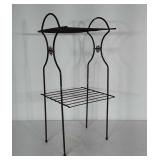Mid Century metal telephone or plant stand.