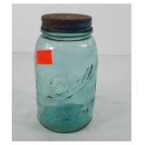 Ball Mason jar with Kraft mayonnaise lid