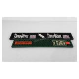 Advertising, two rubber bar mats, includes
