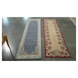 Two rug runners, each 25" x 94"