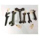 Mechanics wrenches, six