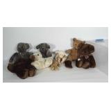 Plush toy lot: most are Teddy Bears. 5 are hinge