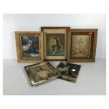 Five religious pictures, sizes range from 9x12 to