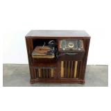 Zenith floor model tube radio console and