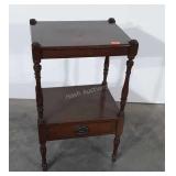 Bedside Stand, lower Drawer, decorative leg set,