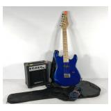 Electric guitar and amplifier,  youth size Viper