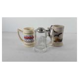 Steins, includes Super bowl XVII Redskins Stein,