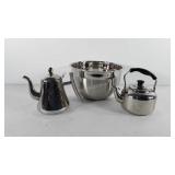 Stainless steel kitchenwares, includes 7.5qt