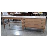 R-Way Furniture Mid Century Desk, 8ft long, keen