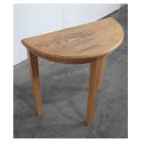 Home Furnishings Stand, half moon, modern oak,