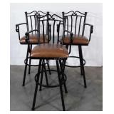 Three Home Counter Stools, nice heavy metal