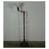 Floor lamp, extending arm, 56" tall