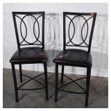 Pair of modern Home Furnishings Stools, metal