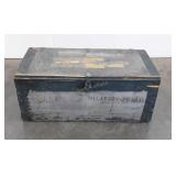 Wooden Footlocker, Military Address painted