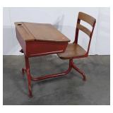 School Desk, Flip top Desk board for storage, in