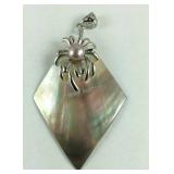 Sterling silver stone pendant