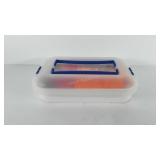 Bakeware, Cake carrier full of cookie cutters and