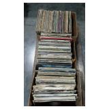 Large group of record albums, be advised that