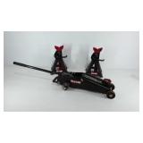 Pro-lift 2 ton hydraulic floor jack and pair of 3