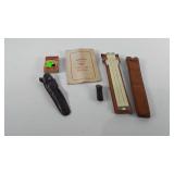 Mixed group, includes empty birthday candle box,