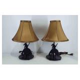 Pair of Native American on horse silhouette