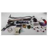Accessory group, includes belts, headbands, small