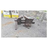 Dunlap 5244 Bench Vise, 3.5" jaws