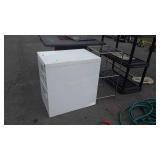 2pc Lot, 3 tier shelf, 2 drawer metal File