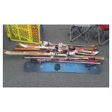 Skies, Mostly Snow skies, couple poles only,