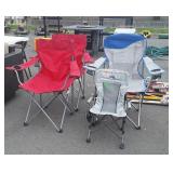 4 Camping type Chairs one is Kid