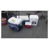4 Coolers, used condition with still life use