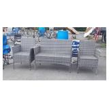 3pc Outdoor Furniture set, all weather wicker,