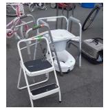 Handicap Accessories lot, Walker, potty chair,