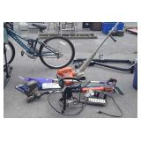 Lawn tools plus lot. 2 swifter type mops,