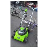 Greenworks Electric Pushmower, 20" cut,