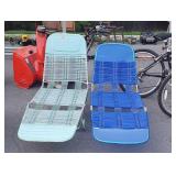 2 lawn chaise chairs