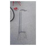 Two Plant hanger Shepherds Hooks, ground stake