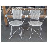 Pair of wrought iron Outdoor Chair