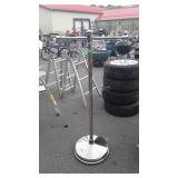 Commercial 2 Bar Clothing Display rack, chrome